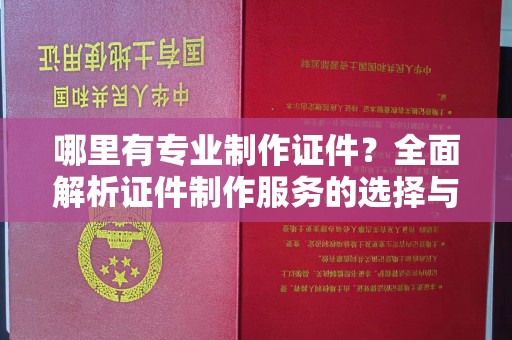 八宿哪里有专业制作证件？全面解析证件制作服务的选择与注意事项
