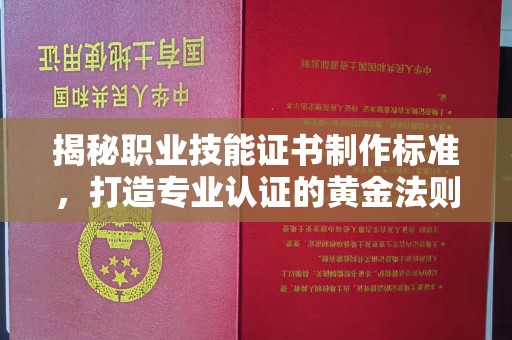 八宿揭秘职业技能证书制作标准，打造专业认证的黄金法则