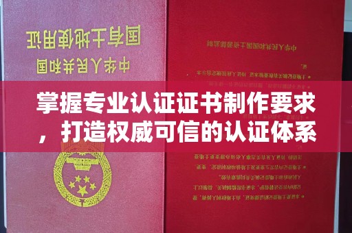 八宿掌握专业认证证书制作要求，打造权威可信的认证体系